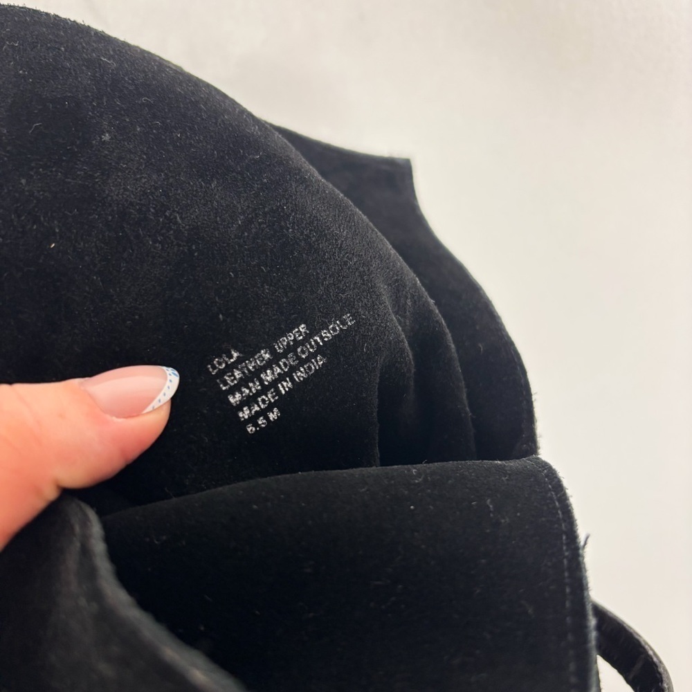 Matisse Lola Black Suede Over The Knee Boots Sz 6.5 - Picture 9 of 11